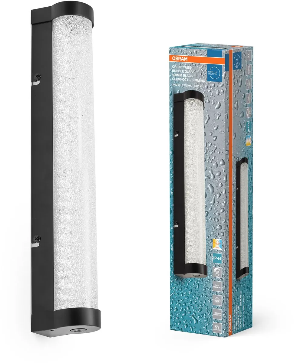 Osram Orbis Tube LED Wandlamp 9W 820lm - Zwart - 40cm