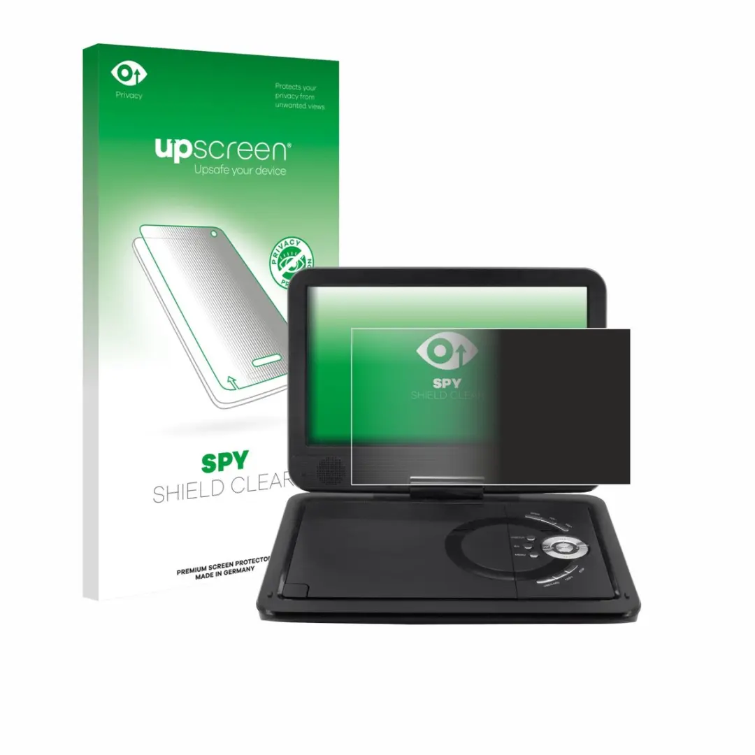 upscreen - privacy screenprotector voor Soundmaster PDB1910SW DVD Player - Folie Beschermfolie Blauwlichtfilter