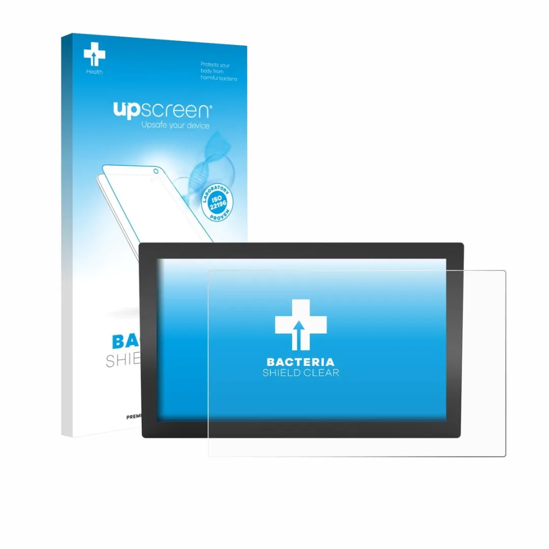 upscreen - Screenprotector voor WAGO Web Panel 400 762-3405 - Folie Beschermfolie transparant antibacterieel
