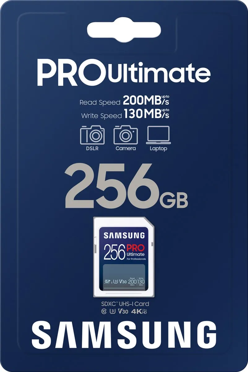 Samsung PRO Ultimate SD-kaart 256GB - 200/130 MB/s