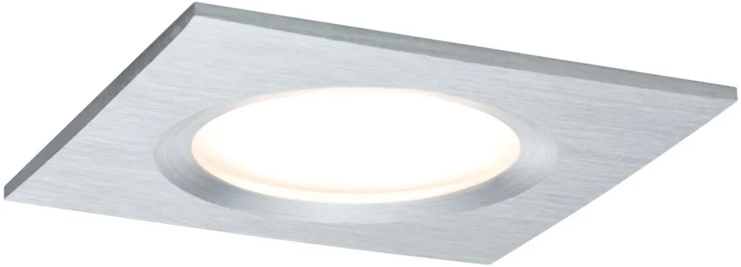 Paulmann Nova Plus Coin Basisset LED-inbouwlamp 3x6W 470lm 2700K - 78x78mm Alu