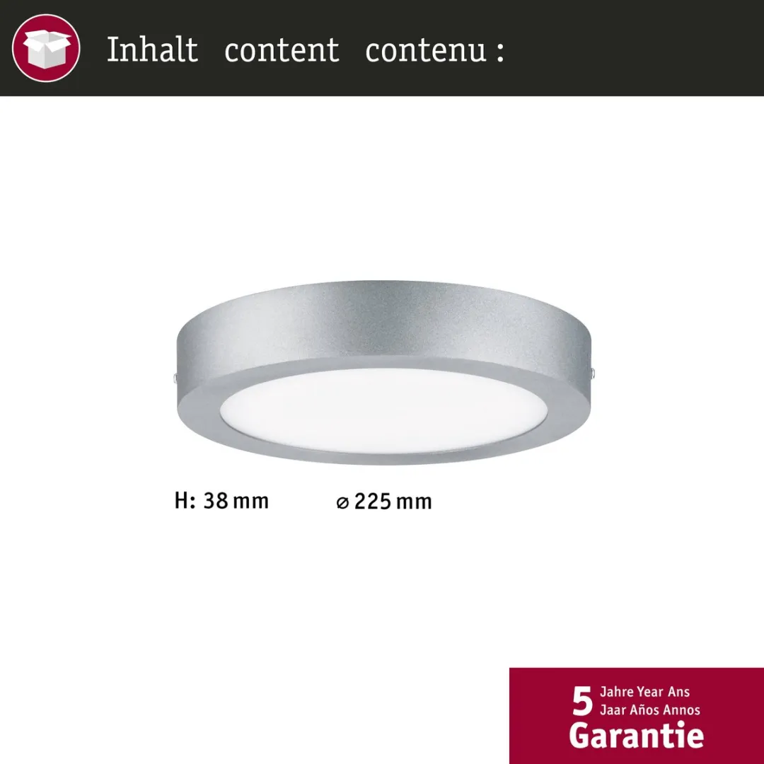 Paulmann LED-paneel Lunar Rond 300mm 16W 1450lm - afbeelding 6 van 6