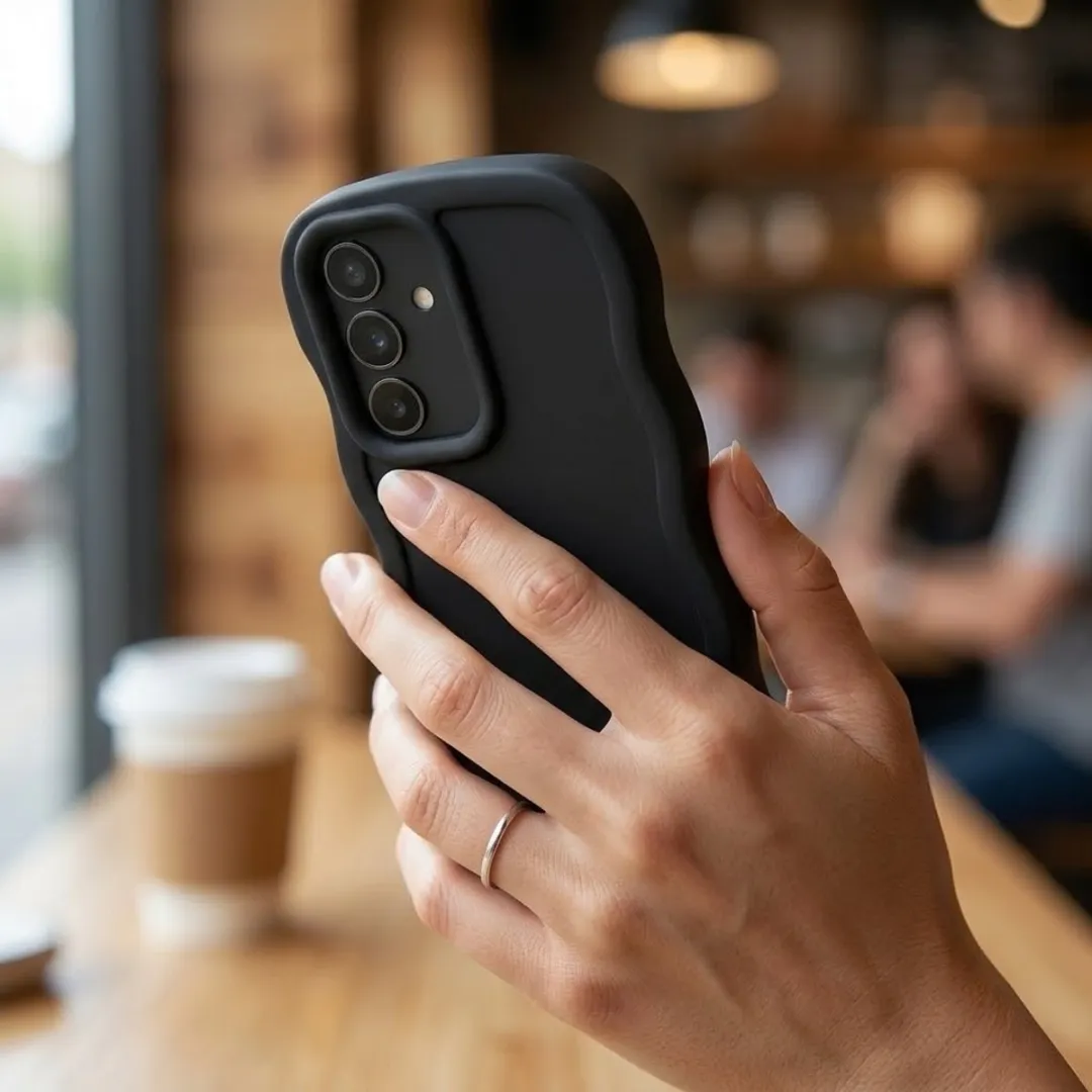 NUVEX Siliconen Hoesje Samsung Galaxy A56 - 6 Stuks Mintgroen/Zwart/Roze