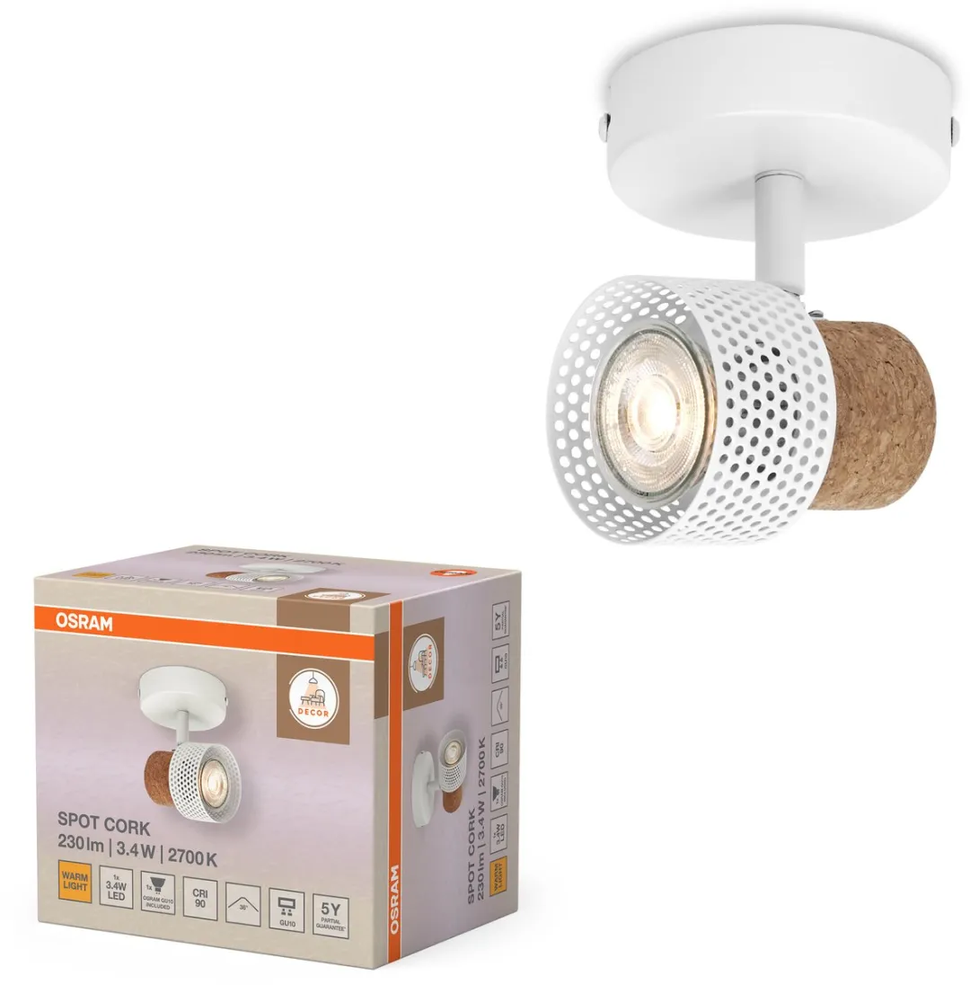 Osram Decor Spot Cork GU10 Warm Wit - 230lm