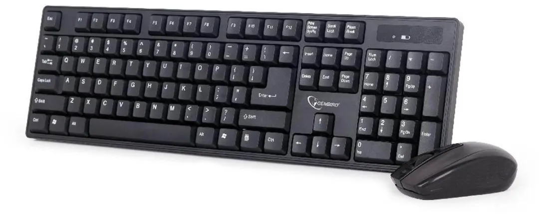 Gembird KBS-W-01 Draadloze Desktopset - Zwart