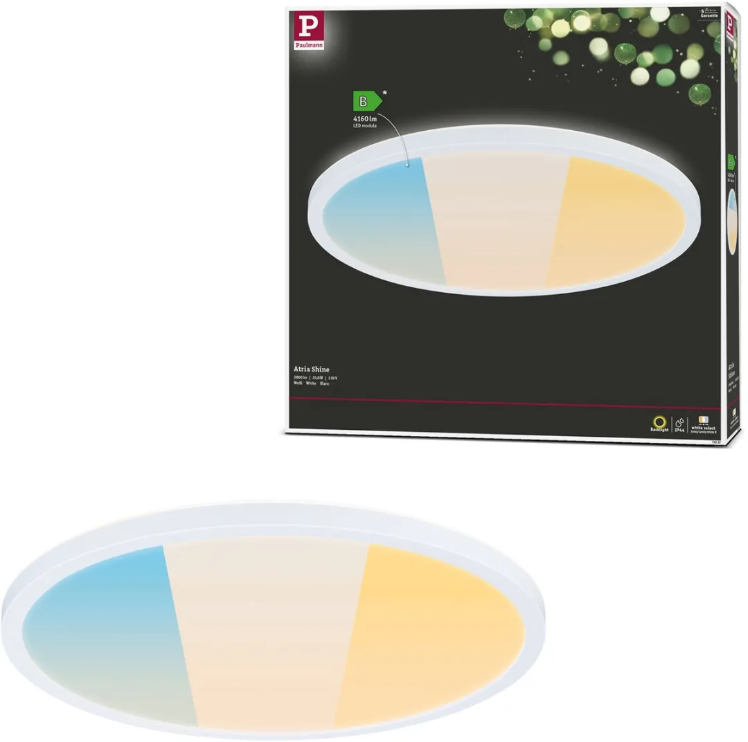 Paulmann Atria Shine LED-paneel 20,8W 2800lm IP44