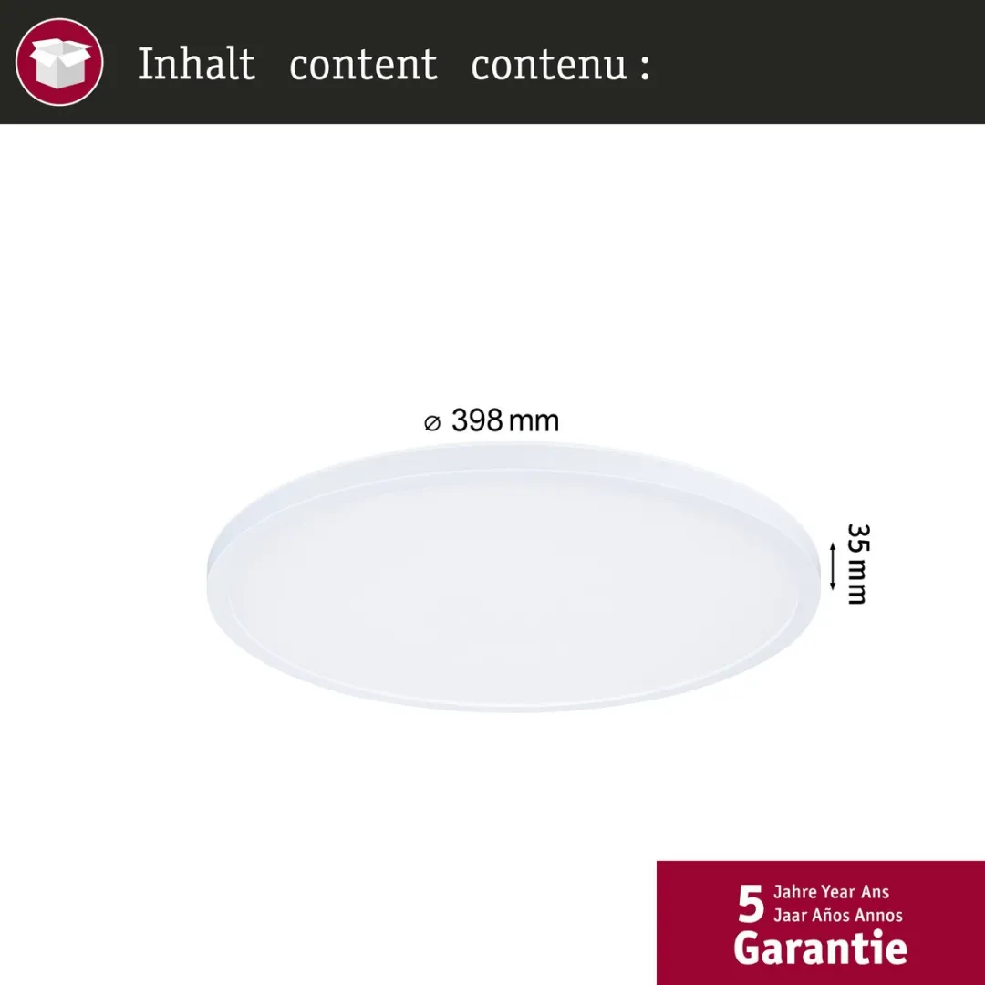 Paulmann Atria Shine LED-paneel 20,8W 2800lm IP44 - Wit - afbeelding 6 van 6