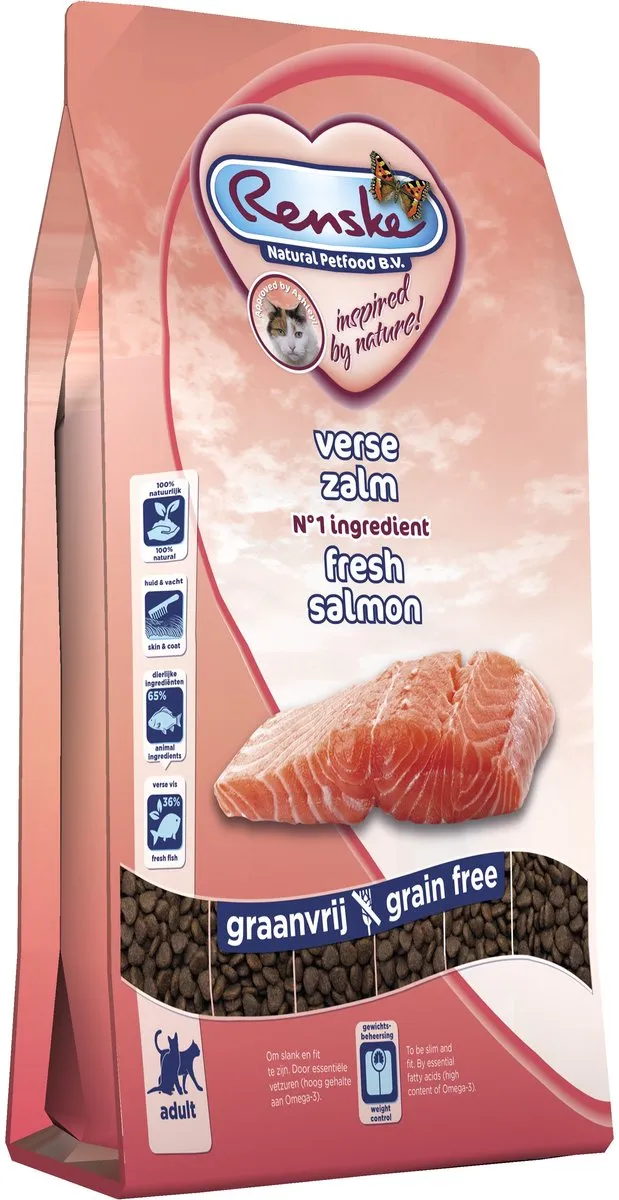 Renske Super Premium Adult Verse Zalm Kattenvoer