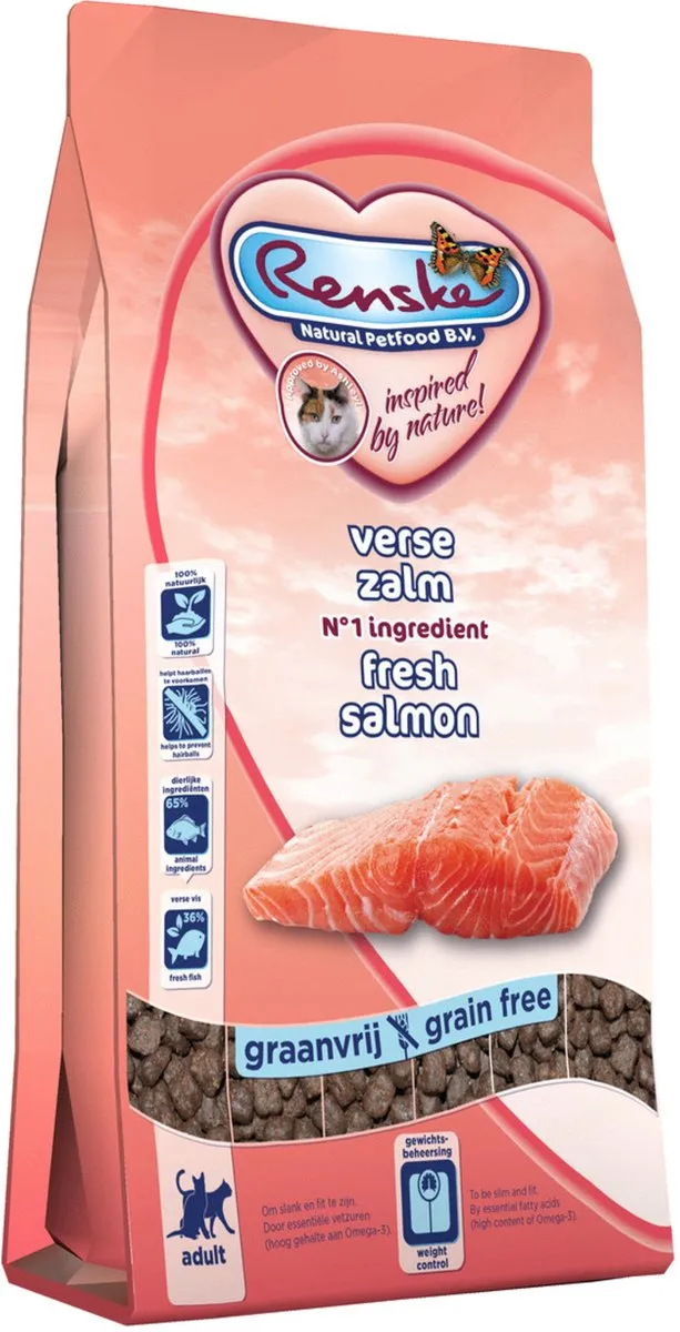 Renske Super Premium Adult Verse Zalm Kattenvoer