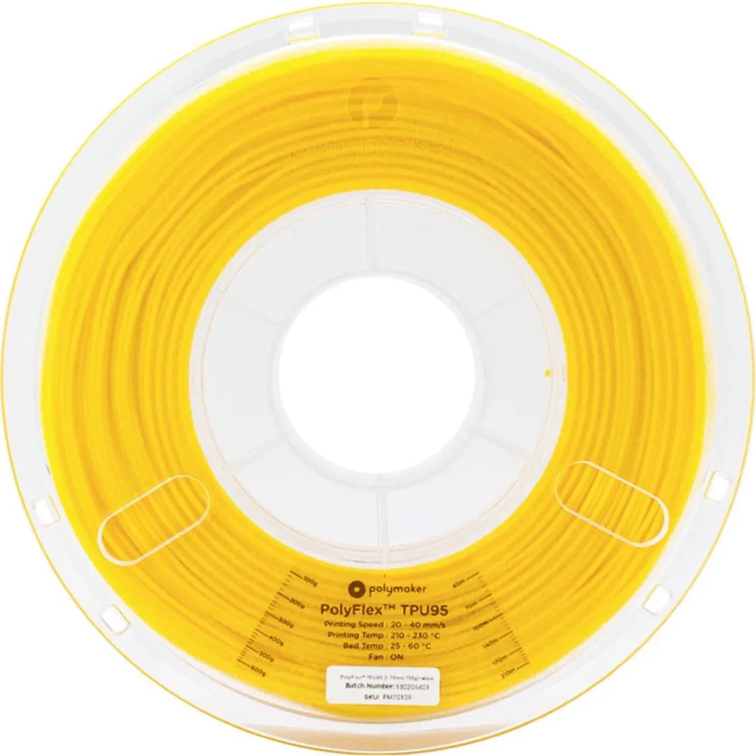 Polymaker PolyFlex TPU-95A Filament 1.75mm - 750g Geel