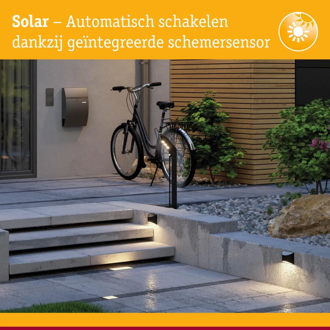 Paulmann Solar LED-padverlichting Elliot IP44 3000K - 5lm Antraciet