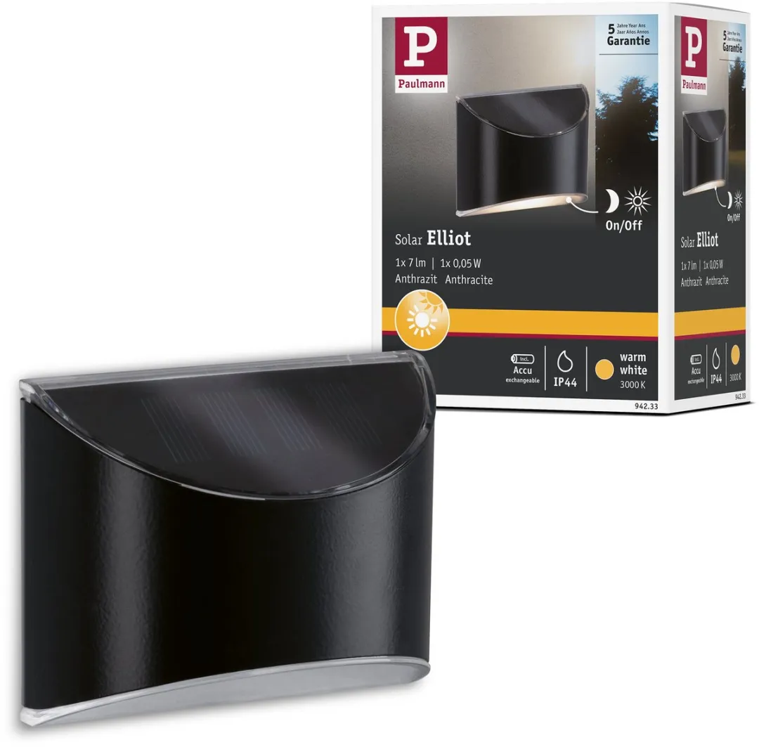 Paulmann Solar LED-padverlichting Elliot IP44 3000K