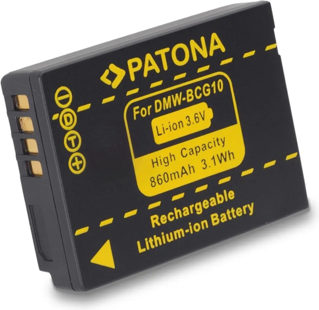 Patona Accu DMW-BCG10 voor Panasonic Lumix