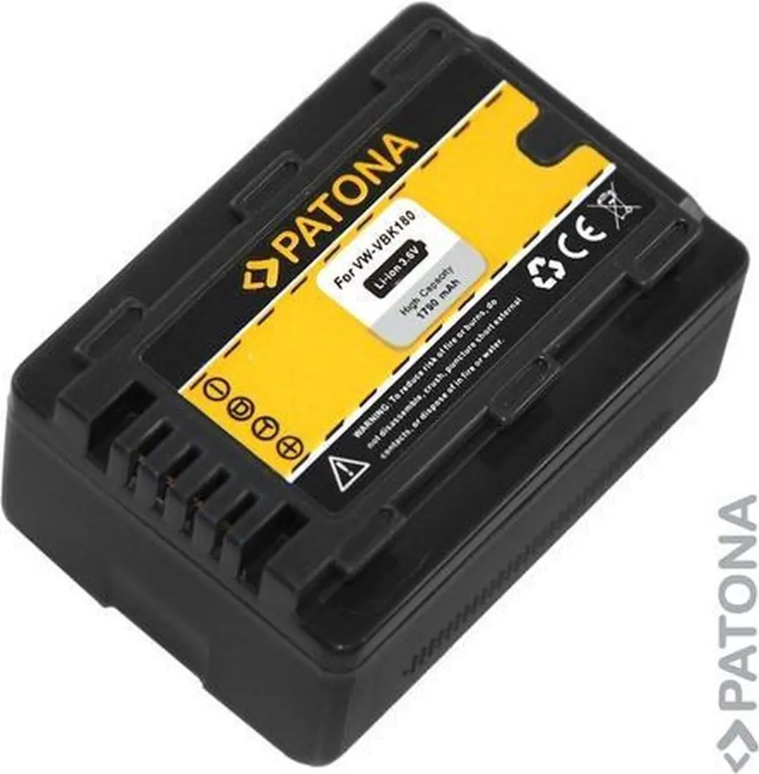 Patona Accu voor Panasonic VW-VBK180 1790mAh