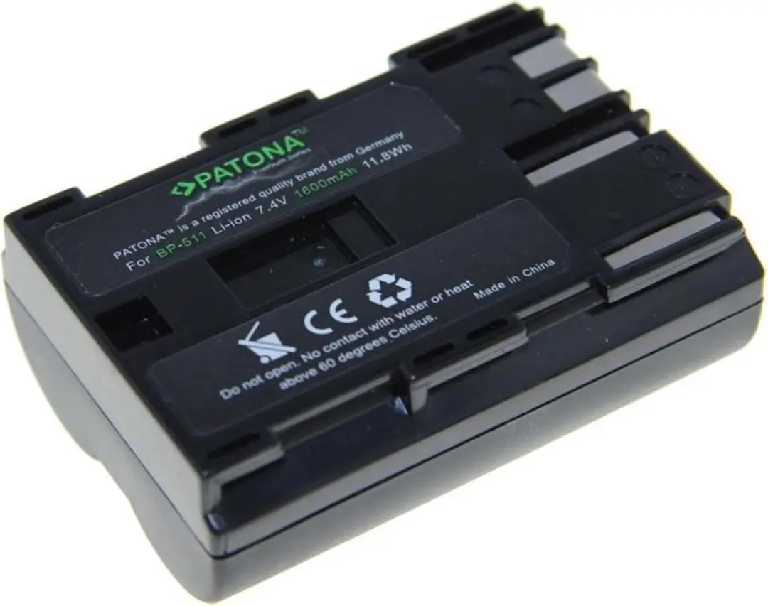 Patona Accu voor Canon BP-511 1600mAh