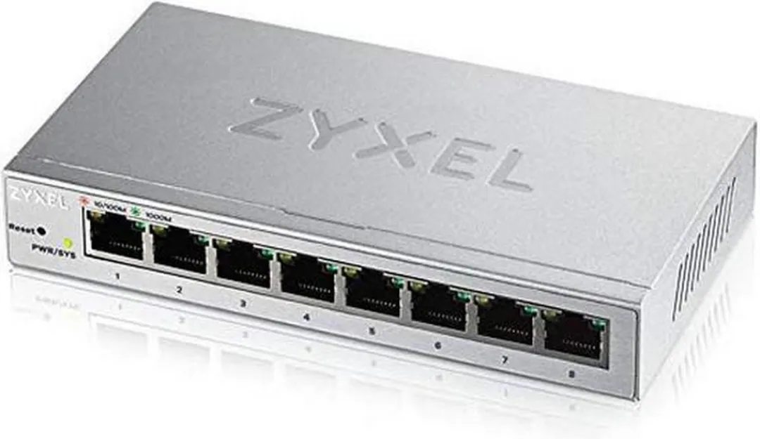 Zyxel GS1200-8-EU0101F 8-Poorts Switch Wit
