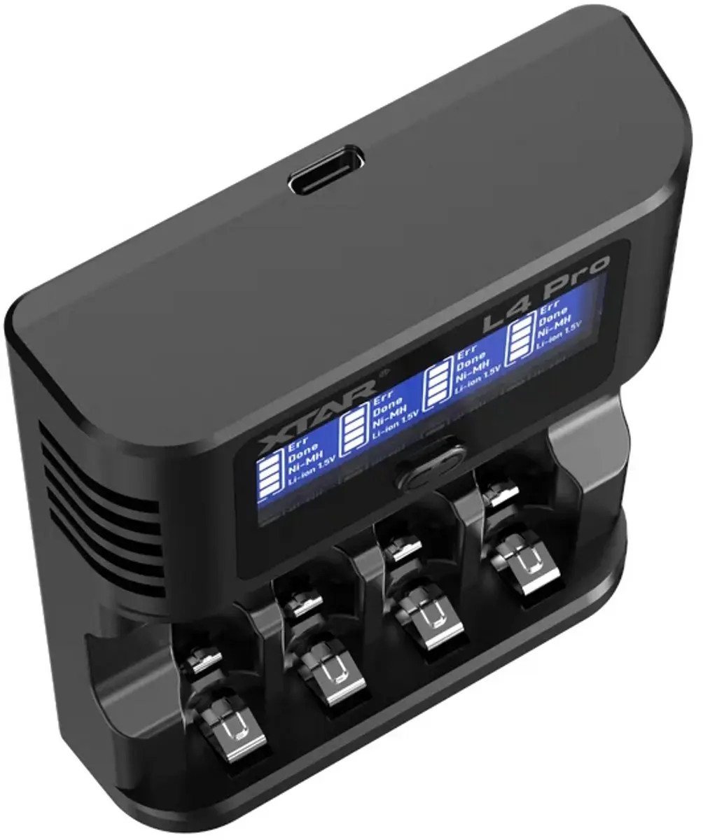 Xtar L4 Pro Universele Smart Batterijlader AA/AAA - afbeelding 3 van 5