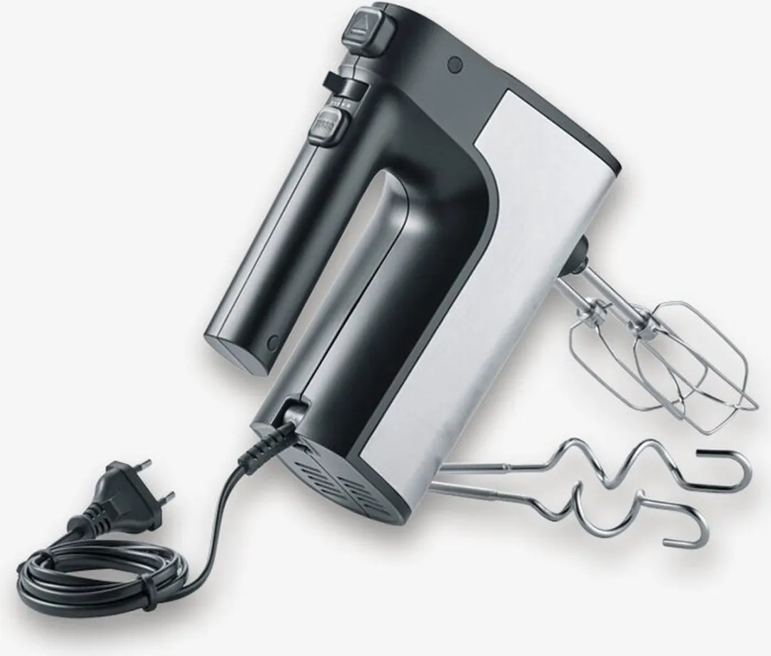 Severin HM3841 Handmixer 500W - Zwart/Roestvrijstaal