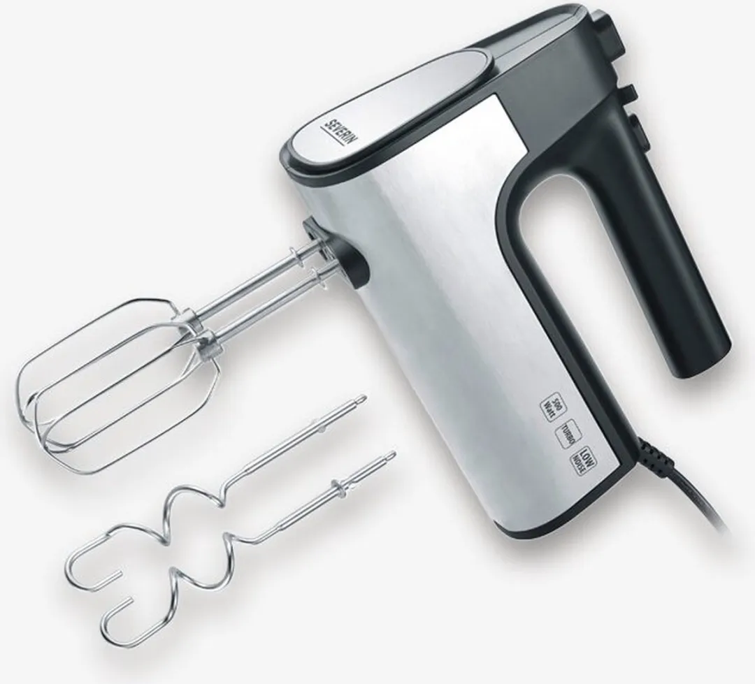 Severin HM3841 Handmixer 500W - Zwart/Roestvrijstaal