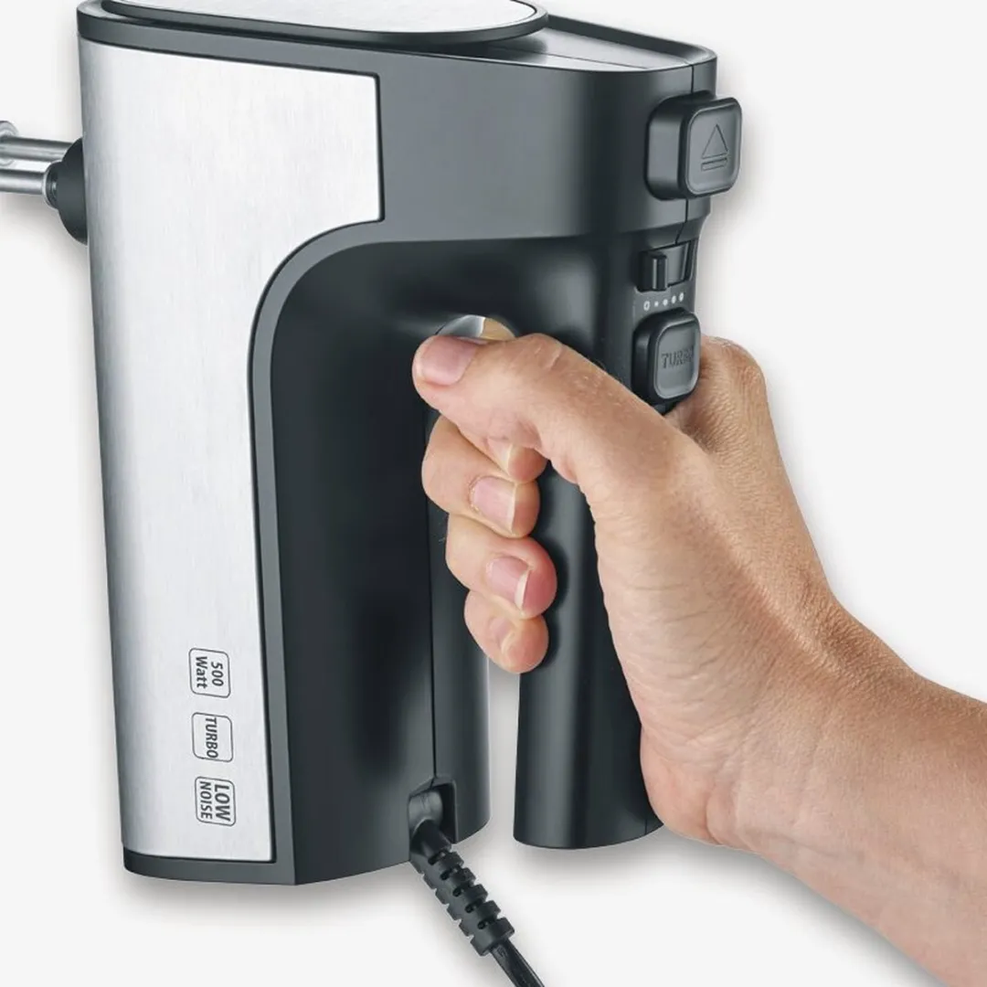 Severin HM3841 Handmixer 500W - Zwart/Roestvrijstaal
