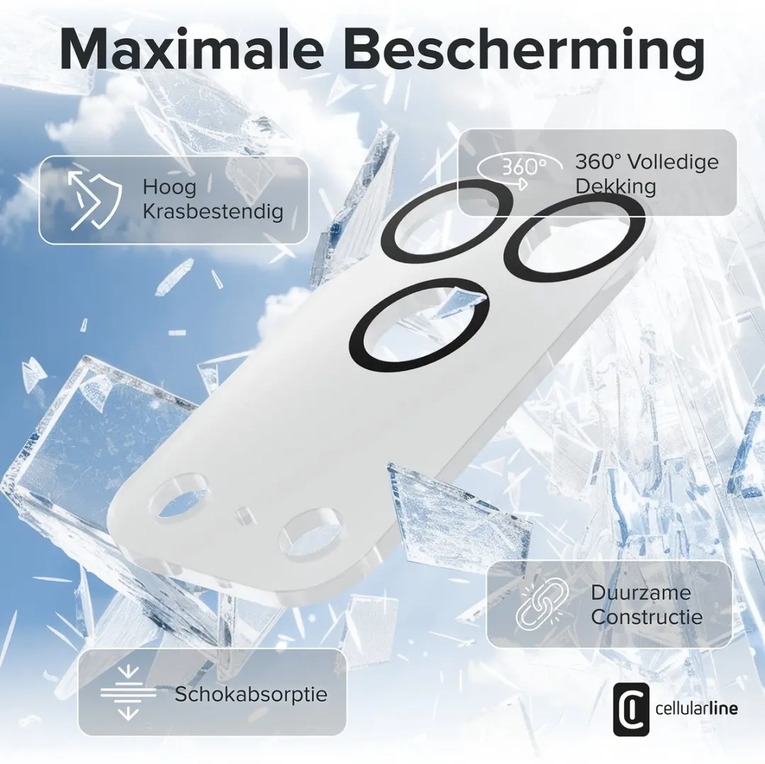 Cellularline CAMERALENSIPH17PRO Cameralensbeschermer - afbeelding 4 van 6