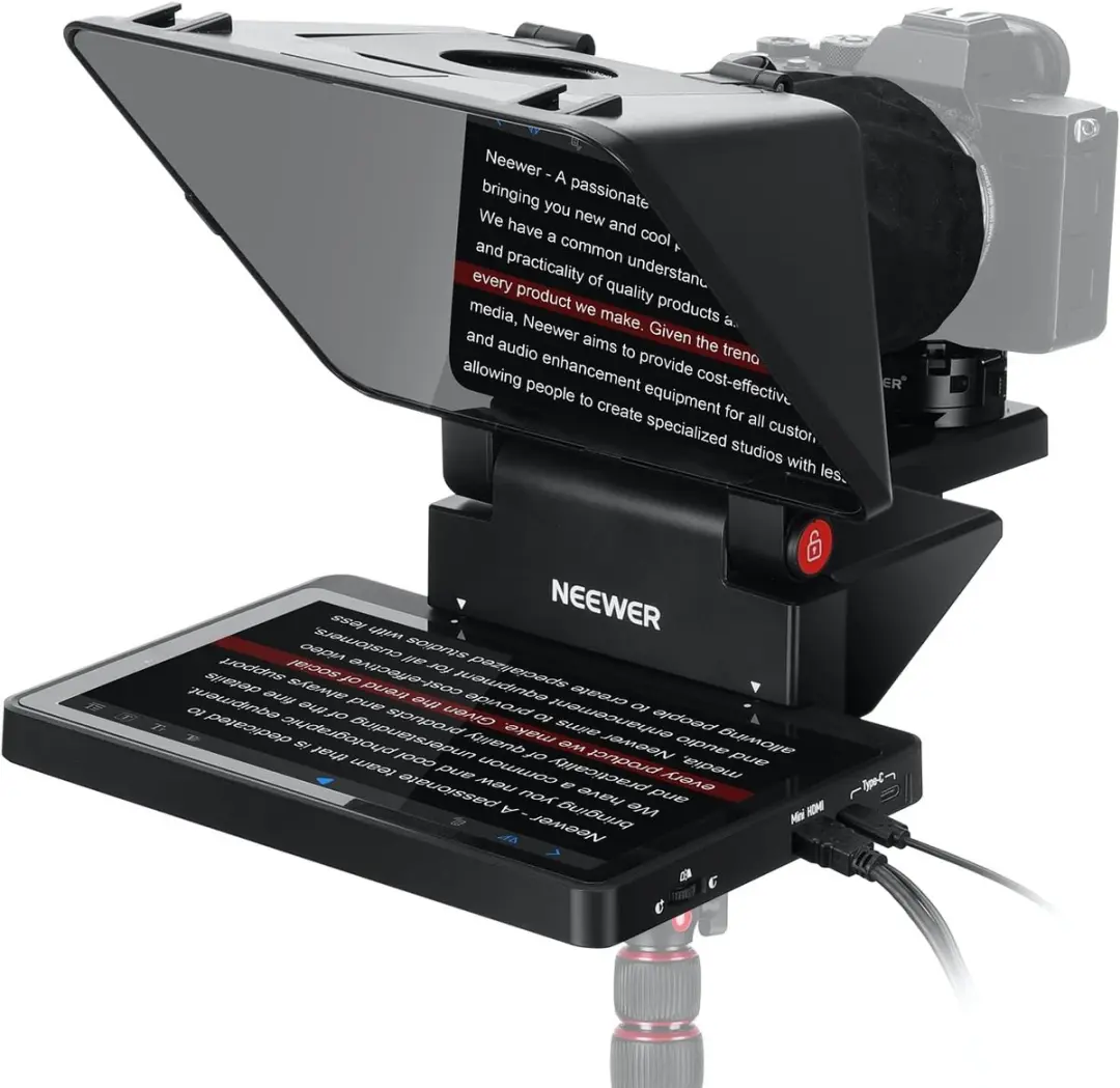 NEEWER X11 2-in-1 Teleprompter 11 Inch met Monitor voor Windows MacOS, Ondersteu