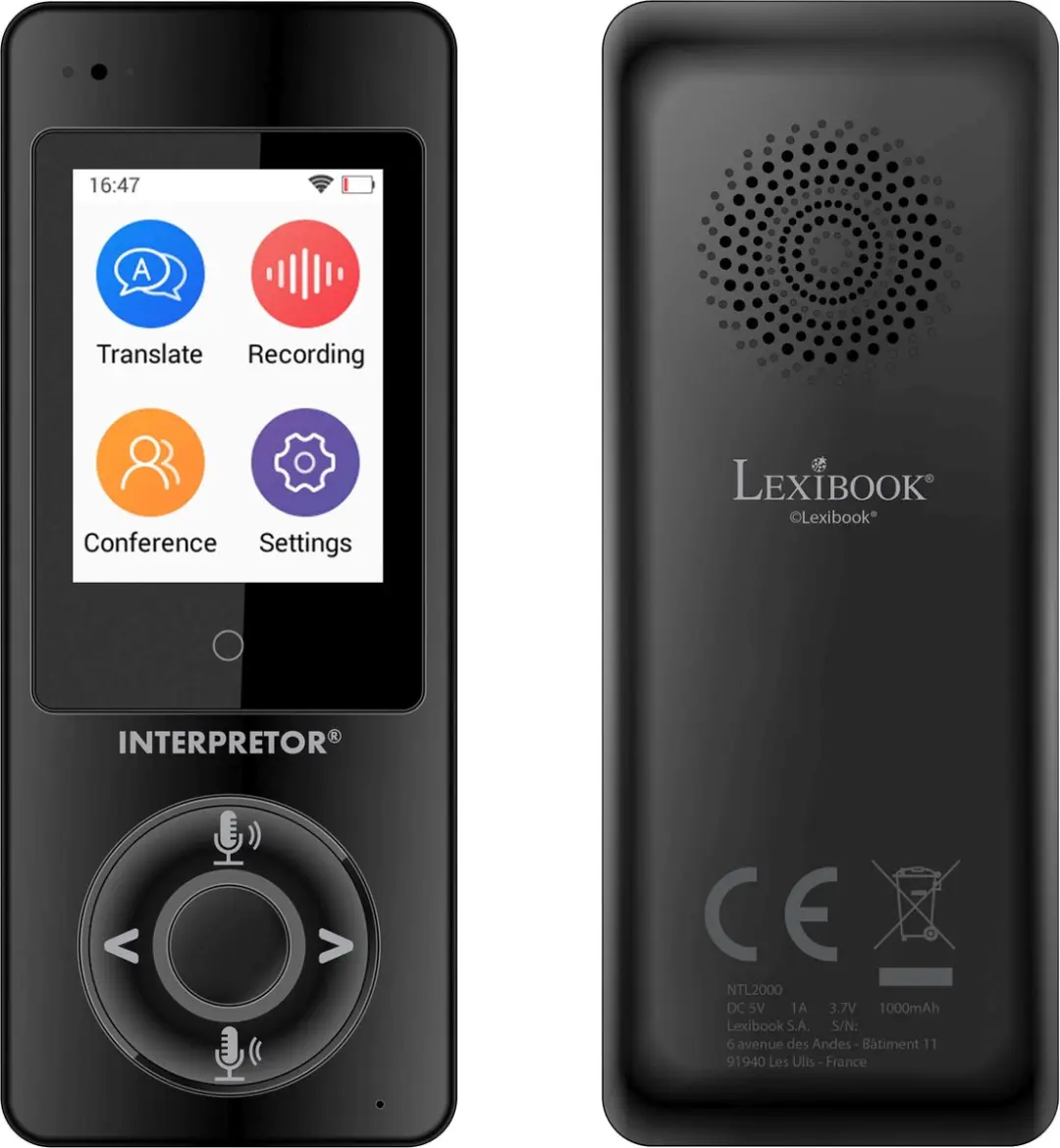 Lexibook InterpretorÂ®, direct sprekende vertaler, 75 talen, Nauwkeurige verta