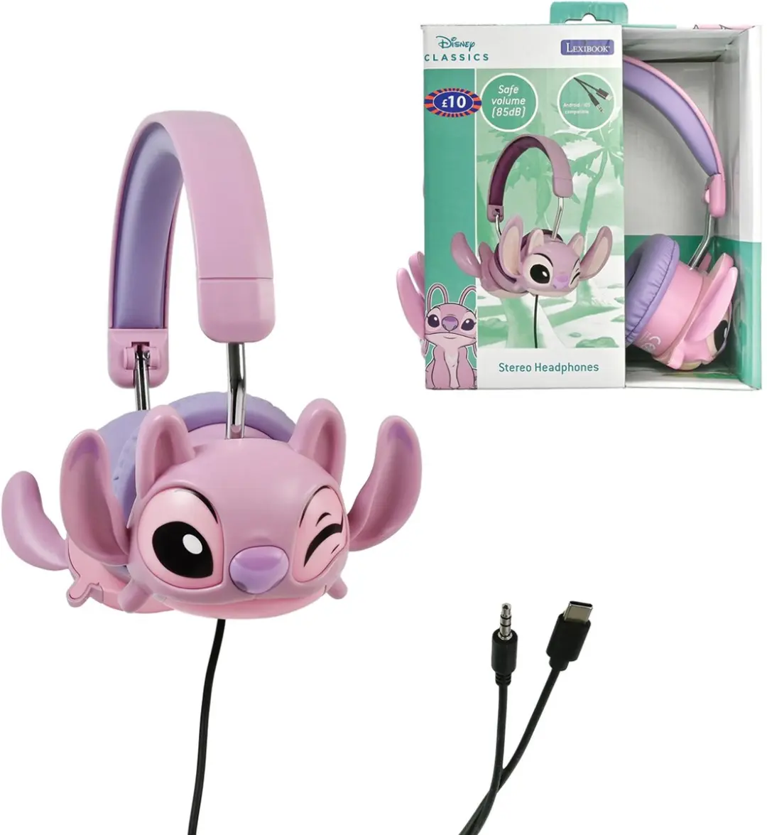 Lexibook Disney Stitch Angel HP015D1 Koptelefoon - Roze - afbeelding 3 van 6