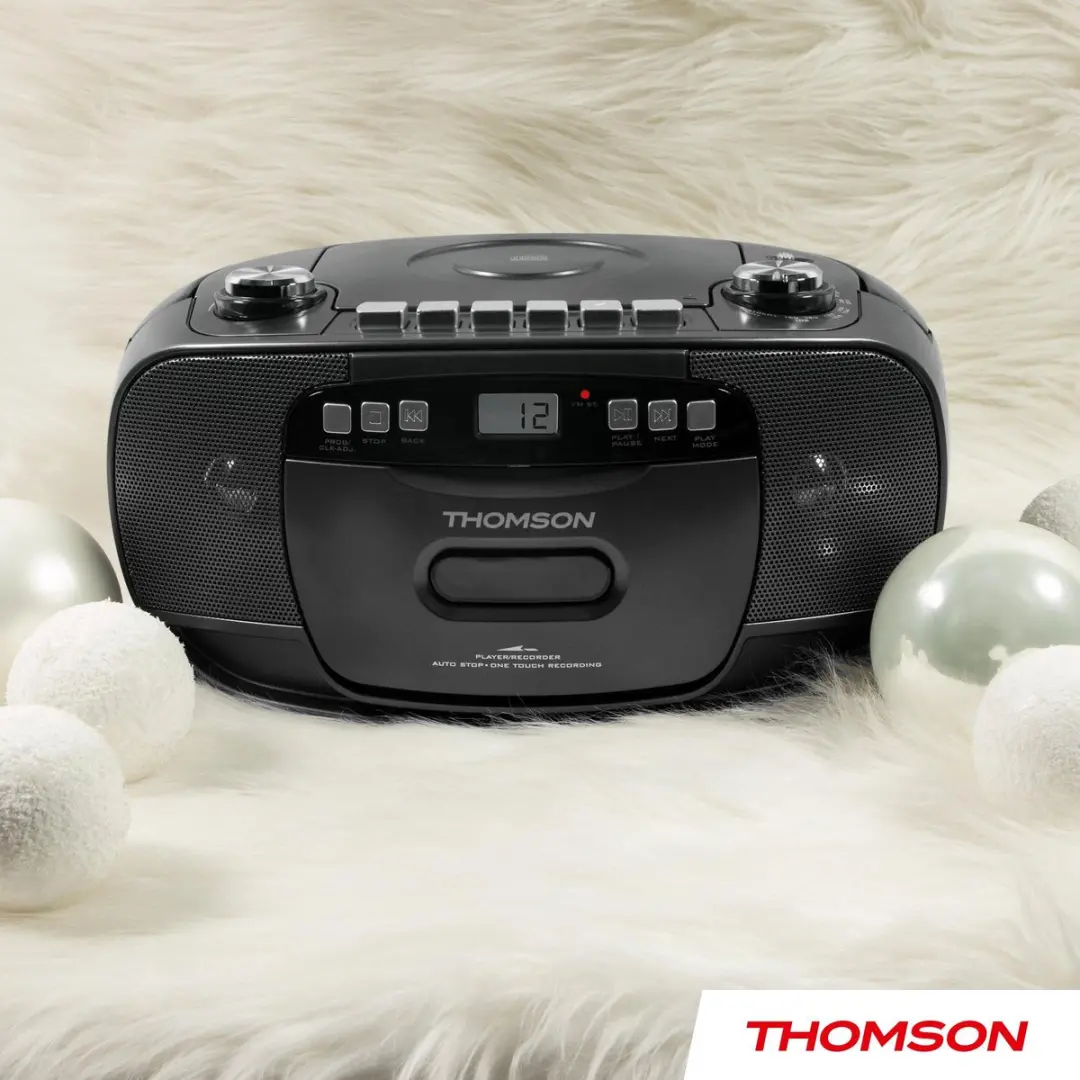 Thomson RK200CD CD-radio met cassettedeck - Zwart - afbeelding 5 van 6