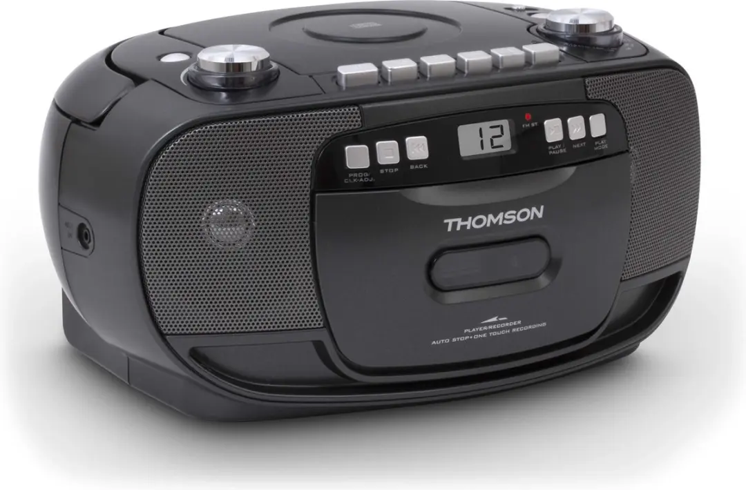 Thomson RK200CD CD-radio met cassettedeck - Zwart - afbeelding 2 van 6