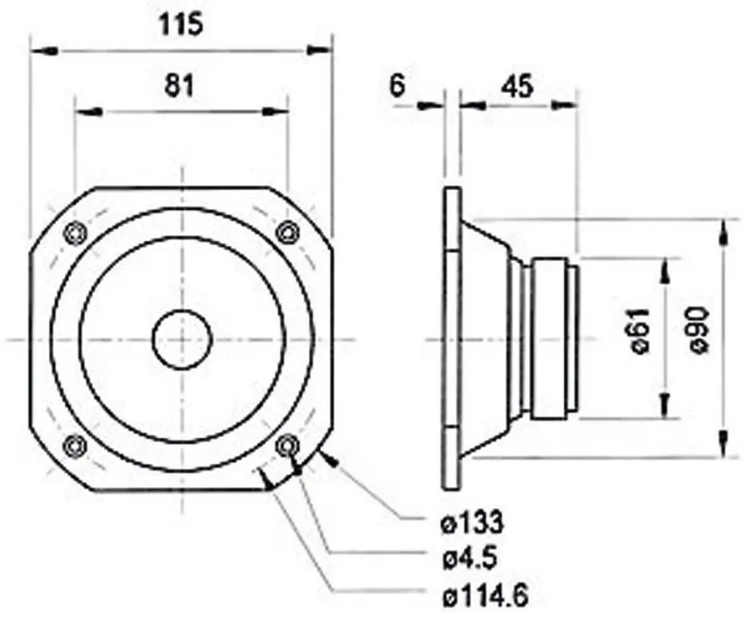 Visaton FRS 10 WP Full-range Luidspreker - 4 Ohm - Wit - afbeelding 3 van 6