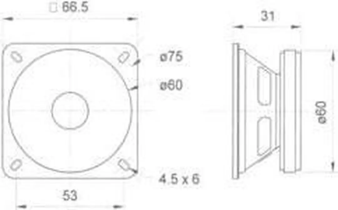 Visaton FRS 7 S Breedband-luidspreker 8 Ohm - Zwart - afbeelding 3 van 5