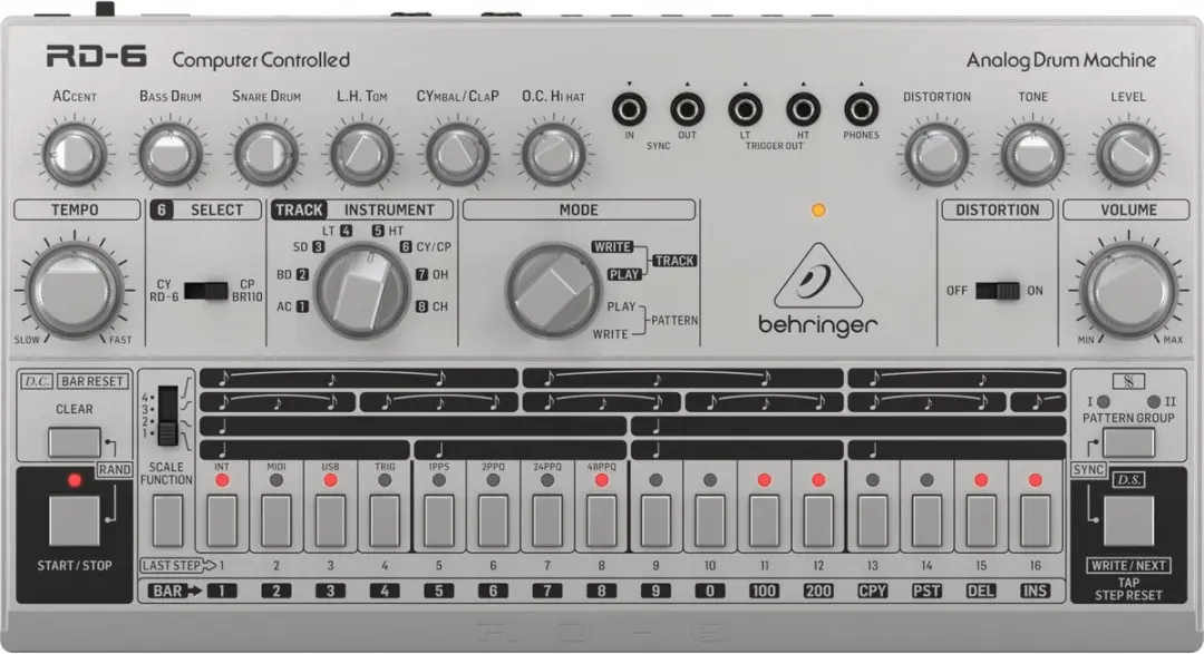 Behringer RD-6 SR Rhythm Designer Drumcomputer - afbeelding 3 van 6