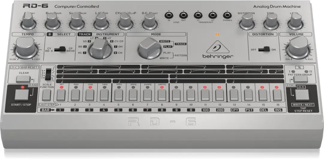 Behringer RD-6 SR Rhythm Designer Drumcomputer - afbeelding 2 van 6