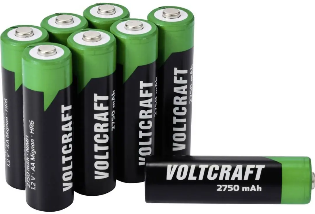 VOLTCRAFT VC-16044360 Oplaadbare AA batterij (penlite) NiMH 2750 mAh 1.2 V 8 stu