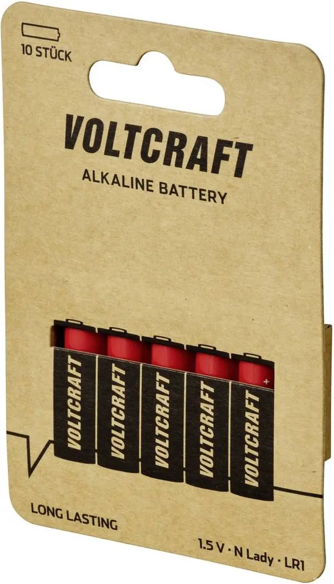 Voltcraft N Batterij Alkaline 880mAh 1.5V - 10 stuks - afbeelding 3 van 4