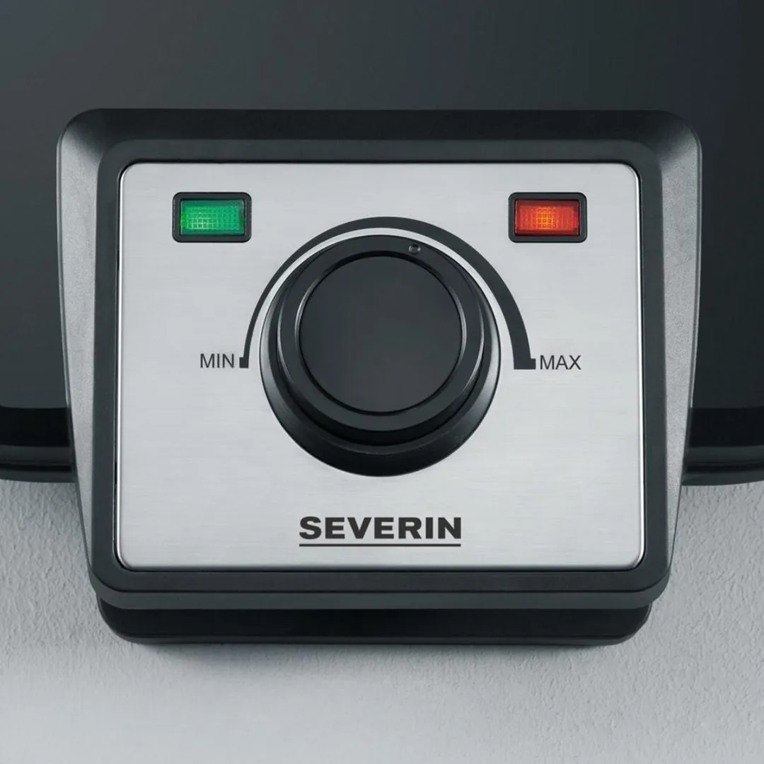 Severin WA 2106 Duo-Wafelijzer 1200W - Zwart