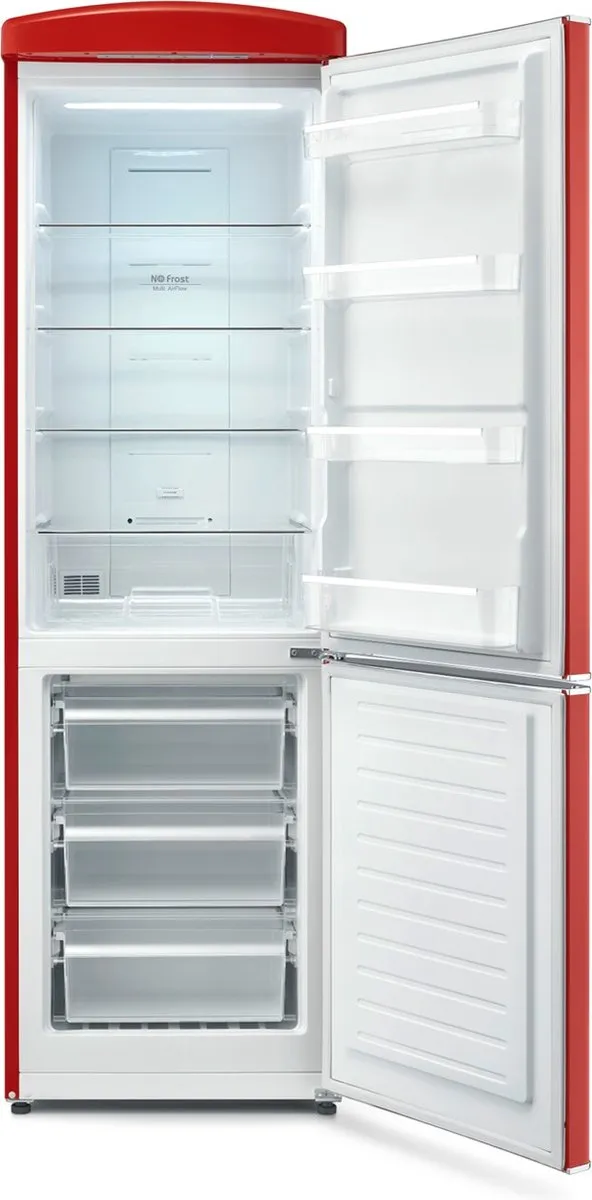 Severin RKG 8997 Koel-Vriescombinatie - 315L - No Frost - Rood