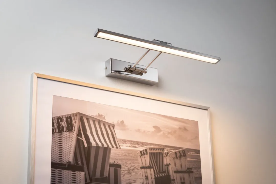 Paulmann Galeria LED Schilderijlamp Beam 2700K 580lm - Chroom