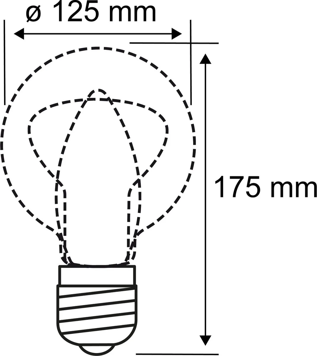 Paulmann 1879 Filament LED Globe G125 E27 3x2,7W 1700K - Goud - 3 Stuks - afbeelding 6 van 6