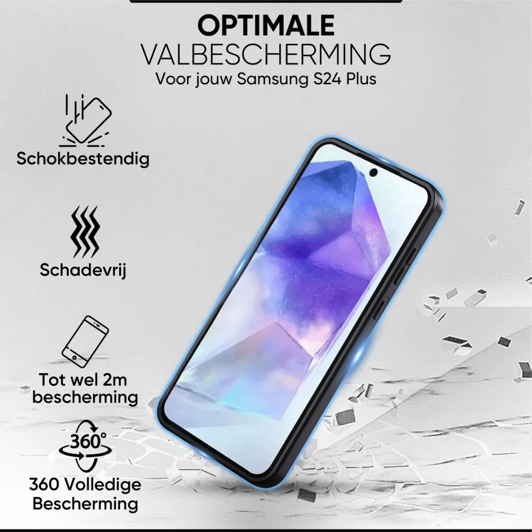 NUVEX Hoesje Samsung Galaxy S24 Plus 8721161796015 - Zwart