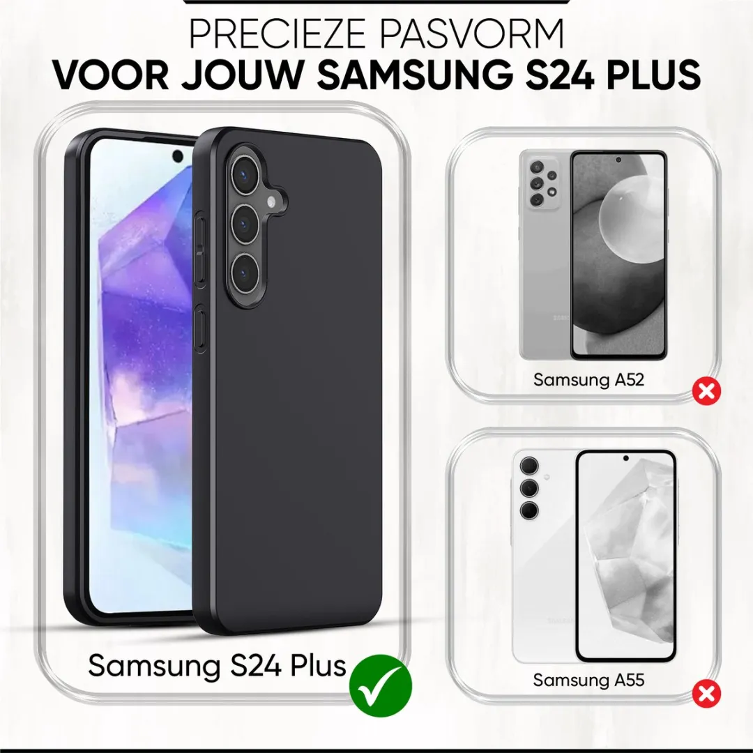 NUVEX Hoesje Samsung Galaxy S24 Plus 8721161796015 - Zwart