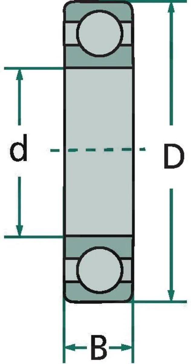 SKF 6307-2RS1/C3 Groefkogellager - 1 Stuk