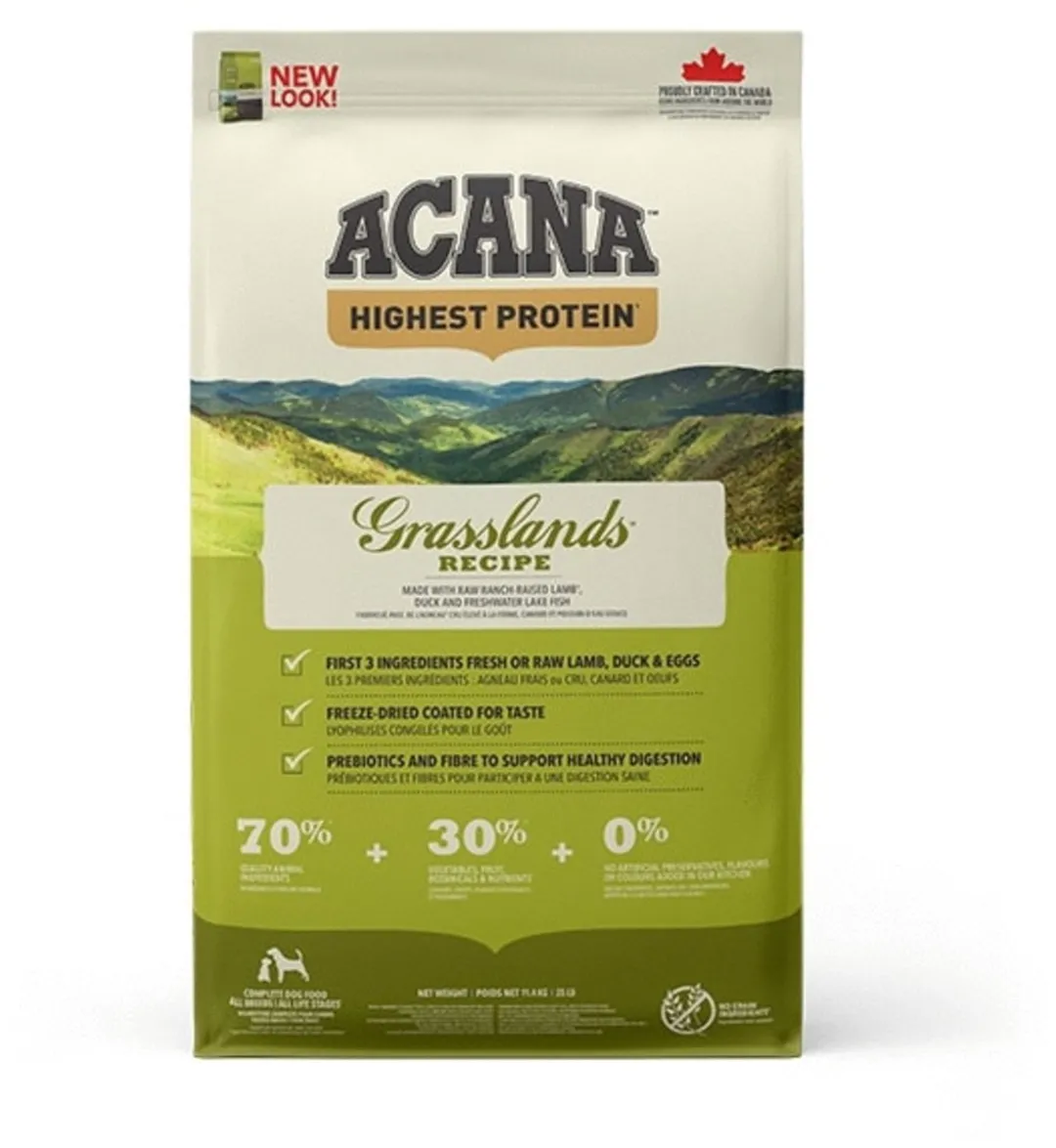 Acana Regionals Grasslands Dog Lam&Eend&Witvis - Hondenvoer - 11.4 kg