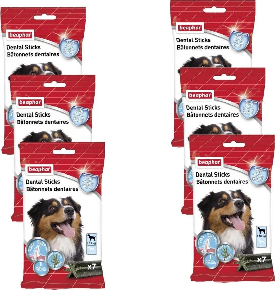 Beaphar Dental Sticks Middel/Grote Hond