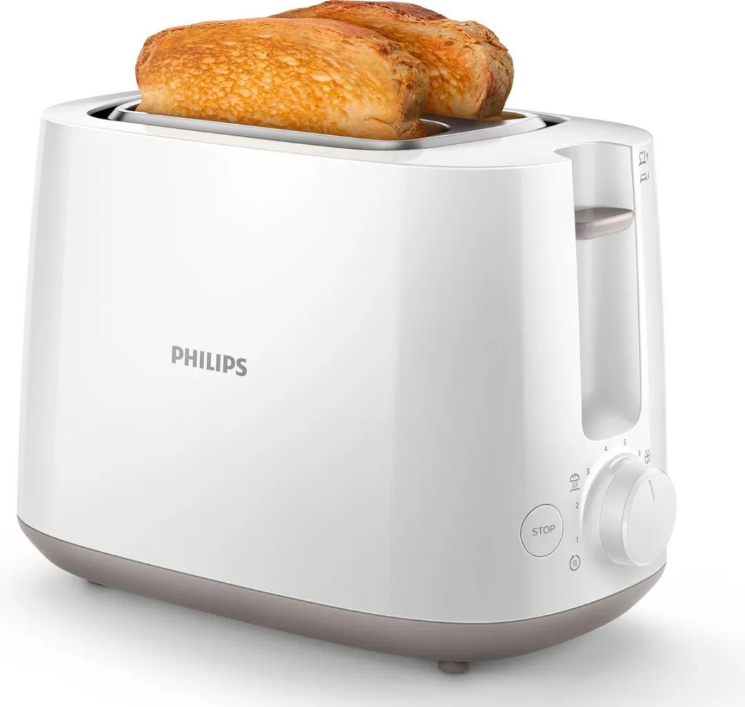 Philips Daily HD2581/00 Broodrooster - 2 Sandwiches - 830W - Wit