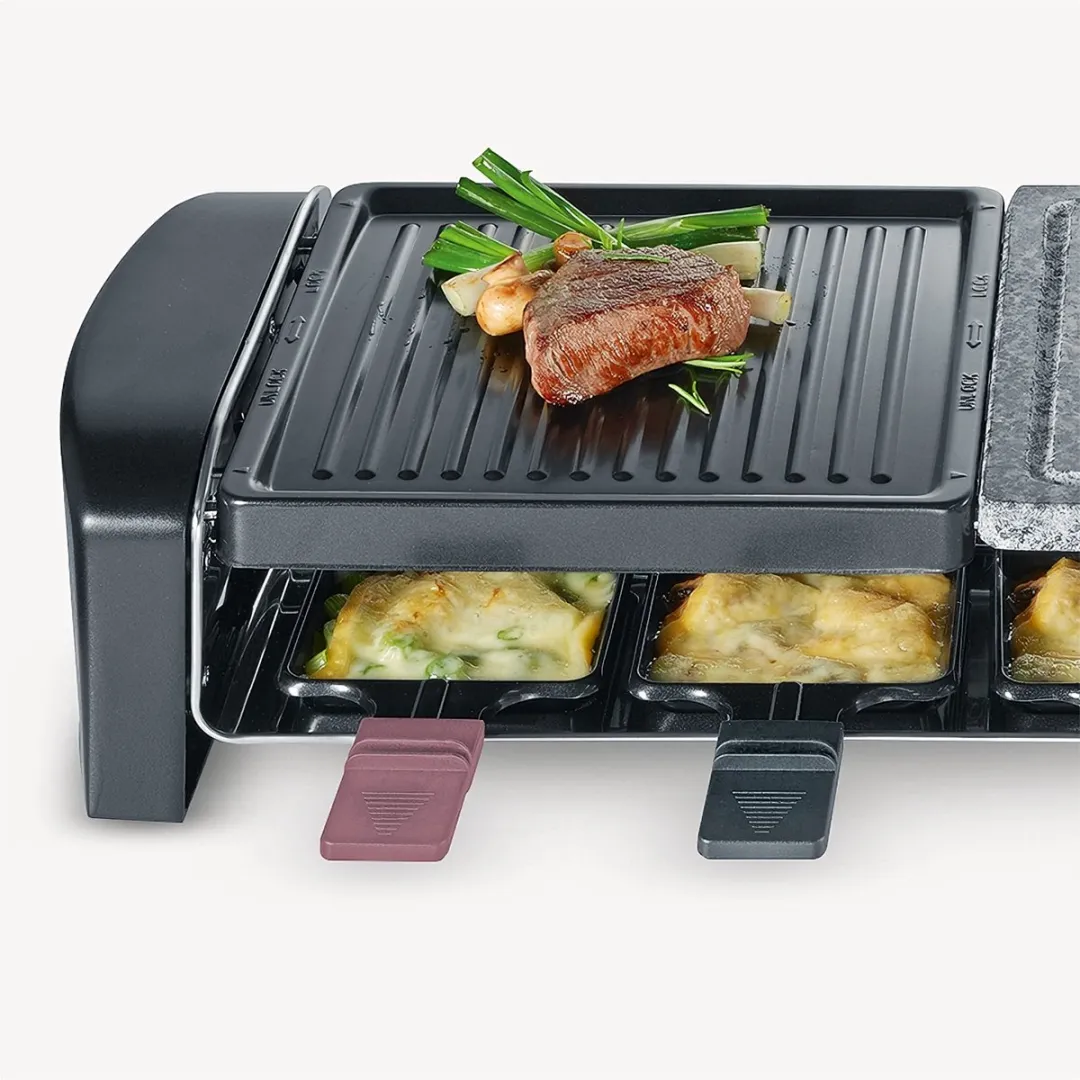 Severin RG 9645 Raclette/Steengrill 8 Personen - Blauw