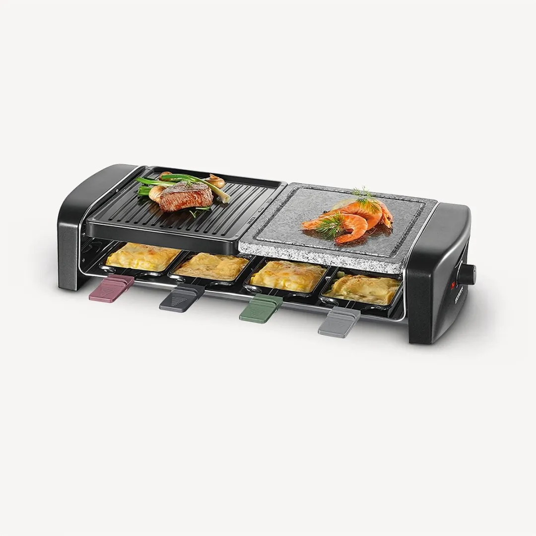 Severin RG 9645 Raclette/Steengrill 8 Personen - Blauw