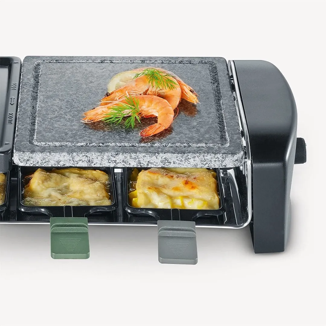 Severin RG 9645 Raclette/Steengrill 8 Personen - Blauw