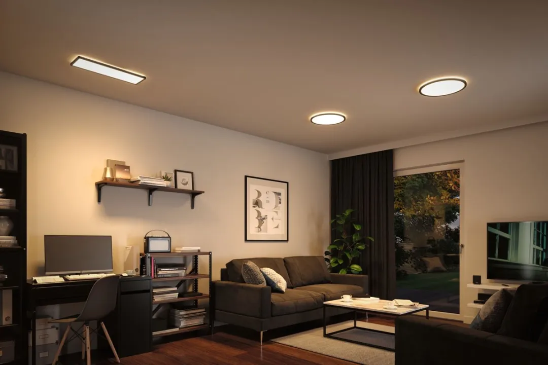 Paulmann Atria Shine LED-paneel 22W 2200lm 3000K - Zwart